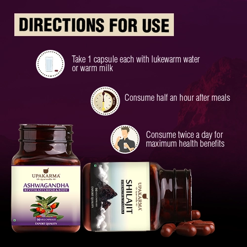 how to use shilajit and ashwagandha capsule