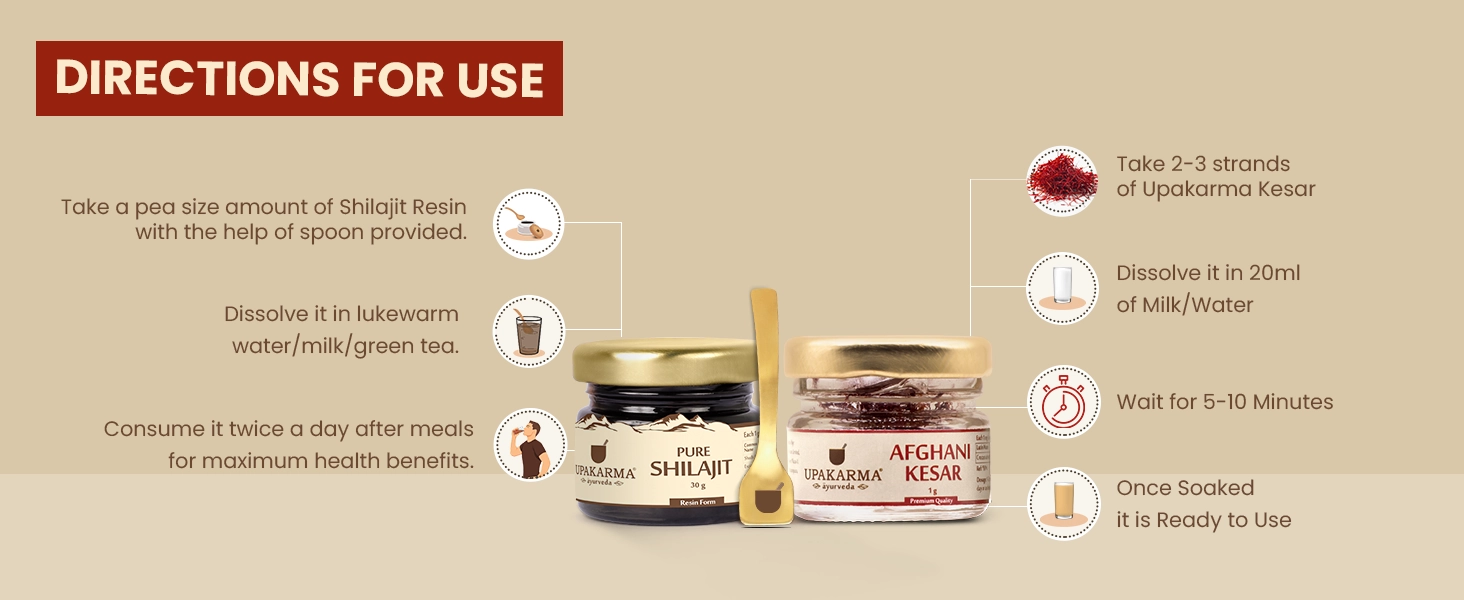 how to use shilajit
