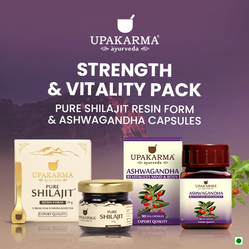 shilajit resin & ashwagandha capsules combo pack