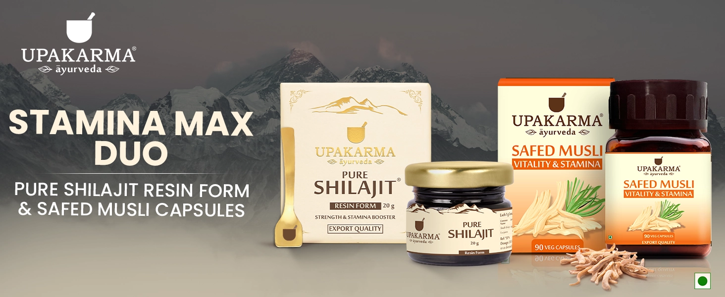 shilajit resin and safed musli capsule caombo pack
