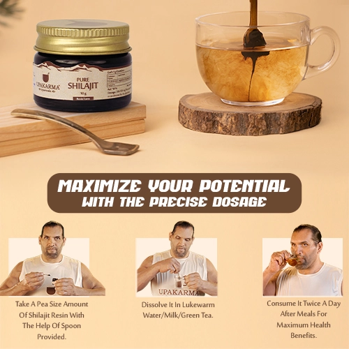 how to use upakarma shilajit resin