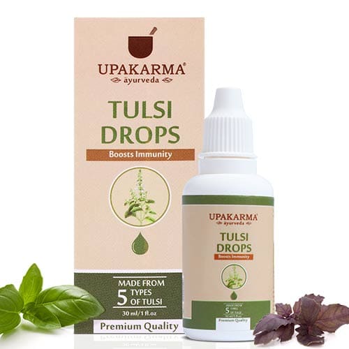 Upakarma Ayurveda Tulsi Drops 30ML - An Ayurvedic Herb to Boost Immunity & Strength Pack 1